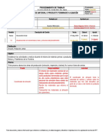 (PT-ALM-ALM-01) Procedimiento Retorno de Materiales o de Producto Terminado A Almacén Rev. 1.0 ROJO