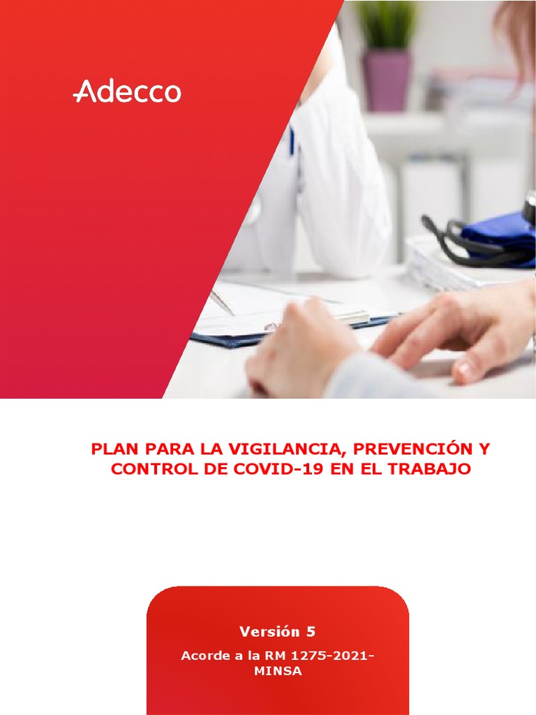 Plan VPC Covid-19 Adecco Consulting v5.1 | PDF | Seguridad y salud ...