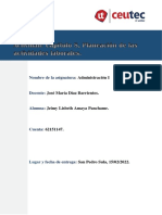 Planeación de Las Actividades Laborales - Jeimypanchame - 62151147