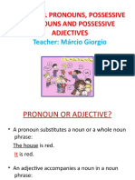Adjective and Possessive Pronouns