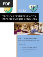 Tecnicas para Intervenir Problemas Conductuales