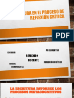 La Escritura en El Proceso de Reflexion Critica