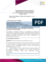 Guía de Actividades y Rúbrica de Evaluación - Fase 1 Contextualizar