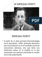 Clase 4. - Merleau-Ponty y La Percepcion