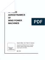 Applied Aerodynamics of Wind Power Machines