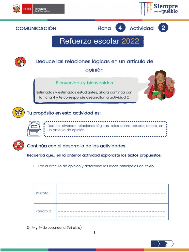 Ficha 4 Act 2 VII Comunicacion | PDF | Cognición | Ciencia cognitiva