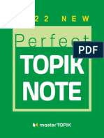 2022 Topik Perfect Note+studyplanner - masterTOPIK