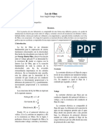 Fisica Electromagnetica - Jose Campo 96719 - Informe de Lab. Ley de Ohm