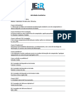 Avaliação sobre conceitos básicos de informática