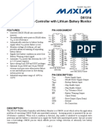 DS1314 3V Nonvolatile Controller With Lithium Battery Monitor