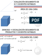 Socialización Seguimineto Productos y Cocientes Notables