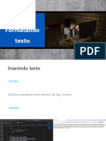 Aula 05 - Formatando Texto