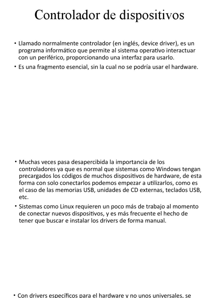 Controlador de Dispositivos | PDF | Servidor (Computación) | Hardware ...