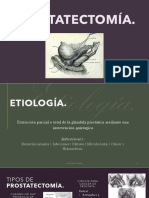 Prostatectomía-Presentación