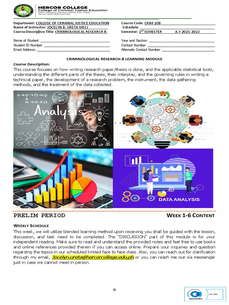 Essential Parts Of Criminological Research Pdf Statistics
