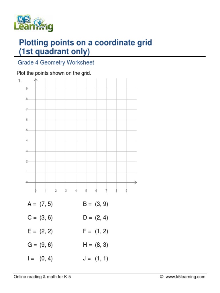 Coordinate Grids - 10 Free PDF Printables | Printablee, image size:768x1024