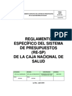 REGLAMENTO ESPECIFICO DE PRESUPUESTOS ACTUALIZADO CNS MARIO CAROL MEFP 13-05-2019.doc FINAL