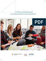 Doctoral Programme in Management Engineering