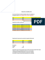 Industria Metálica Costos O/P Marzo