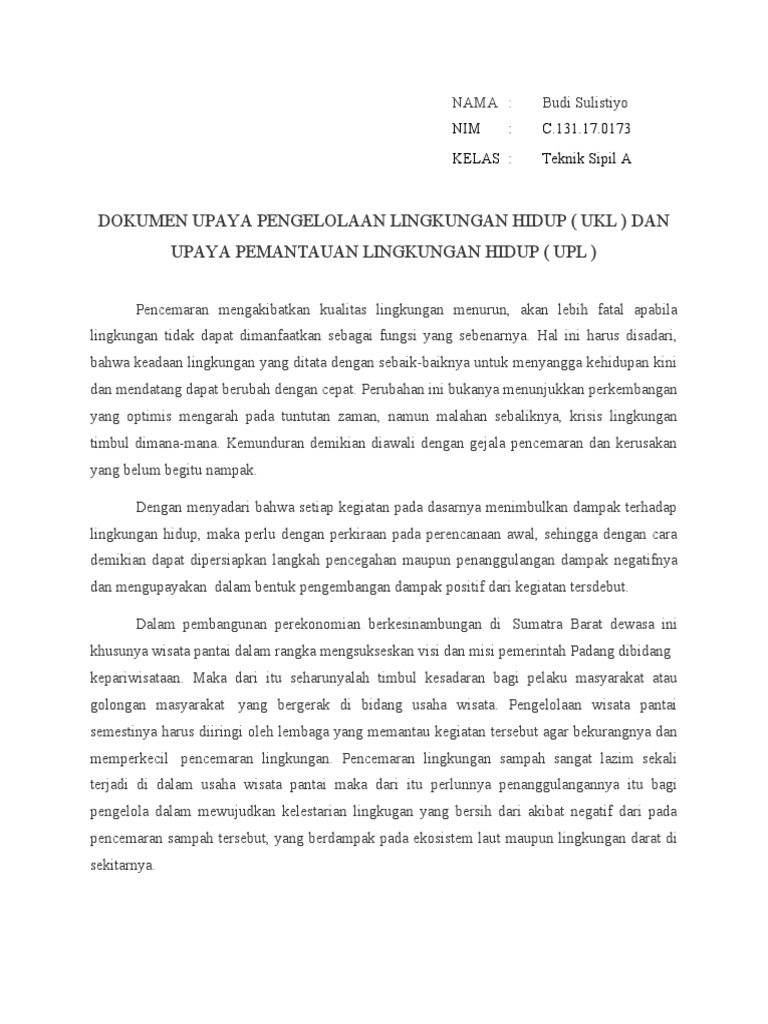 Pengelolaan Lingkungan Wisata Pantai Pdf Sains Matematika