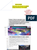 f2f Preparation Documentation