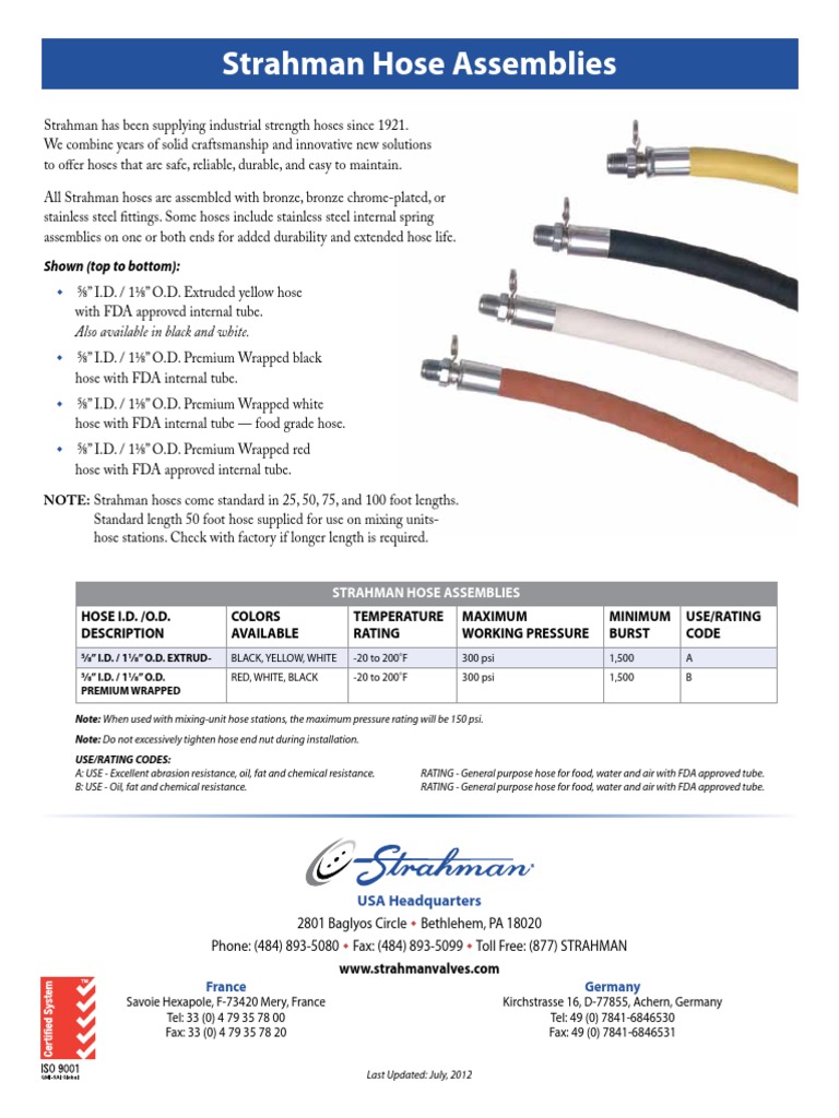 Hoses SX | PDF | Hose | Equipment