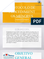 Presentacion de Protocolo de Procedimientos Menores