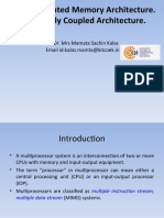 Distributed Memory Architecture Loosely Coupled