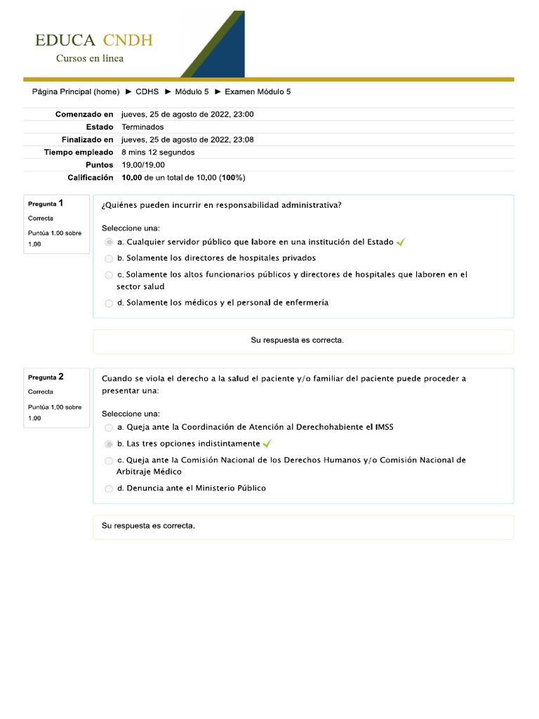 Examen Módulo 5 Pdf
