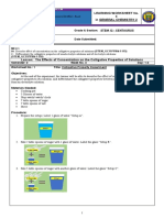 The Effect of Concentration on Colligative Properties