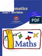 Enjoy Mathematics Grade 7 Revision Sample