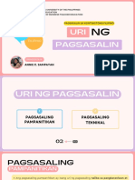 Uri NG Pagsasalin