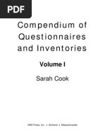 Compendium of Questionnaires and Inventories Volume 1