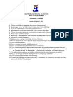 Estudo Dirigido I - Introdução Ecologia