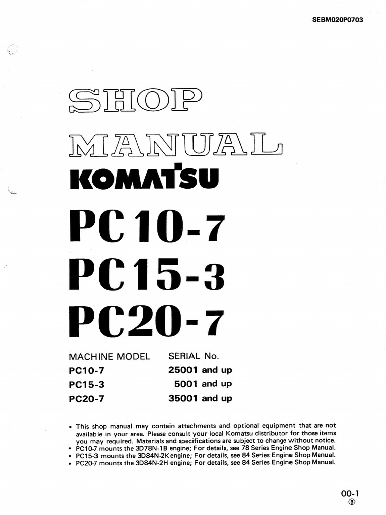 コマツPC10-7 PC10 7 | PDF