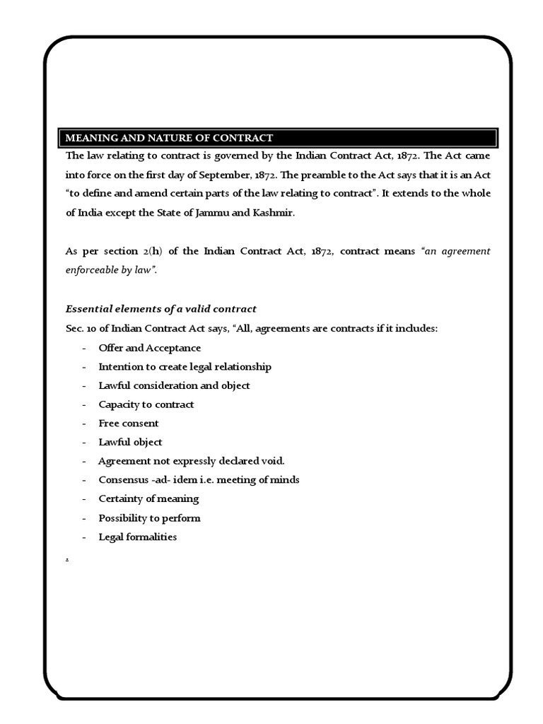 Section 5 of the Indian Contract Act | PDF | Offer And Acceptance ...