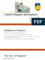 Cubicle Etiquette and Manners