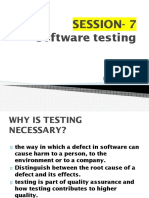 SEQA Session 7 Software Testing