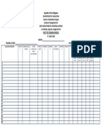 Jose Sanvictores Sr. National School Post Test Reading Profile