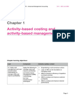 Activity-Based Costing and Activity-Based Management: P2 - Advanced Management Accounting