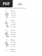 Cube Folding and Reasoning Questions | PDF | Rectangle | Dice