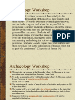 Archaeology Workshop
