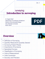Introduction to Surveying Concepts