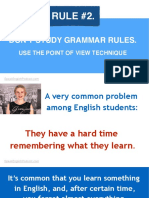 RULE #2.: Don'T Study Grammar Rules