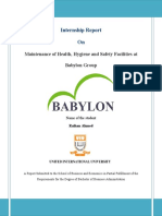 Maintenance of Health, Hygiene, and Safety Facilities at Babylon Group Limited