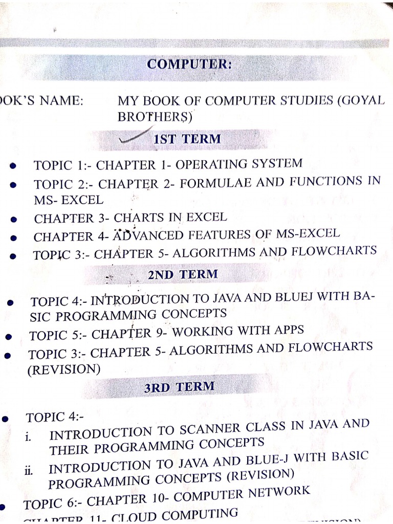 Computer Science Class 8 PDF
