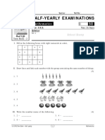 Half-Yearly Examinations: Mathematics