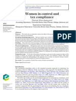 Women in Control and Tax Compliance: Theresia Woro Damayanti Supramono Supramono