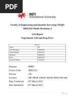 Faculty of Engineering and Quantity Surveying (FEQS) MEE3221 Fluids Mechanics 2