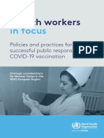 Health Workers in Focus - Policies and Practices For Successful Public Response To COVID 19 Vaccination